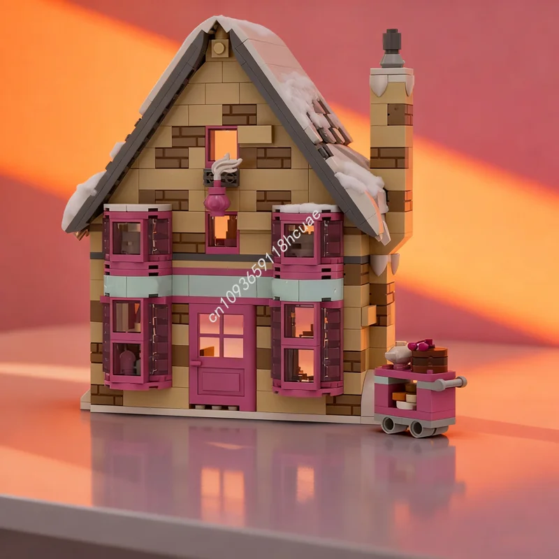 

532pcs MOC Madam Puddifoot S Tea Shop Harry Model Building Blocks Christmas Gift DIY Idea Toys Brick Kids Birthday