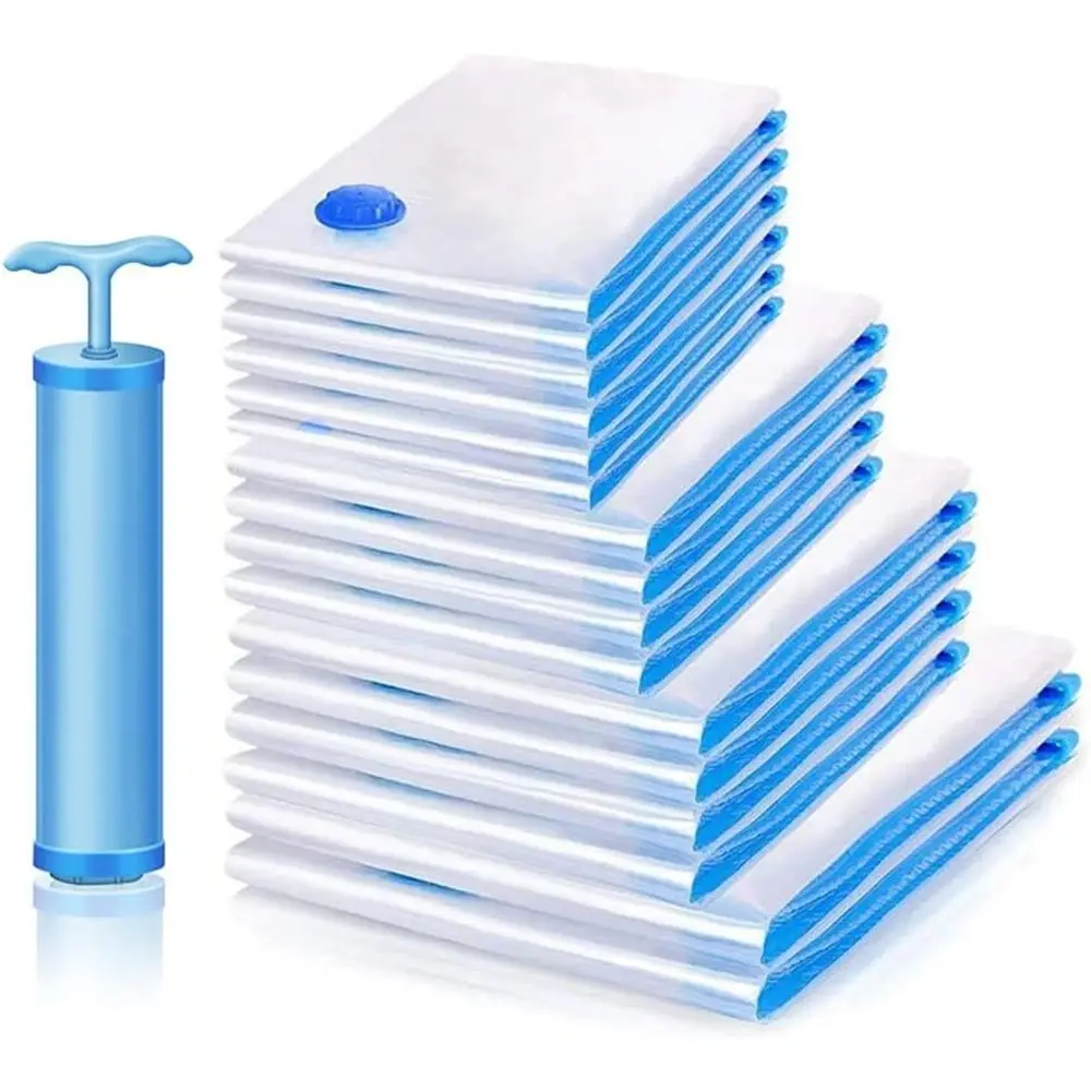 

Вакуумный мешок для хранения одежды, водонепроницаемый компрессионный органайзер сжатого воздуха, компактный уплотнительный пакет для путешествий, 40x50 см, 6 шт.