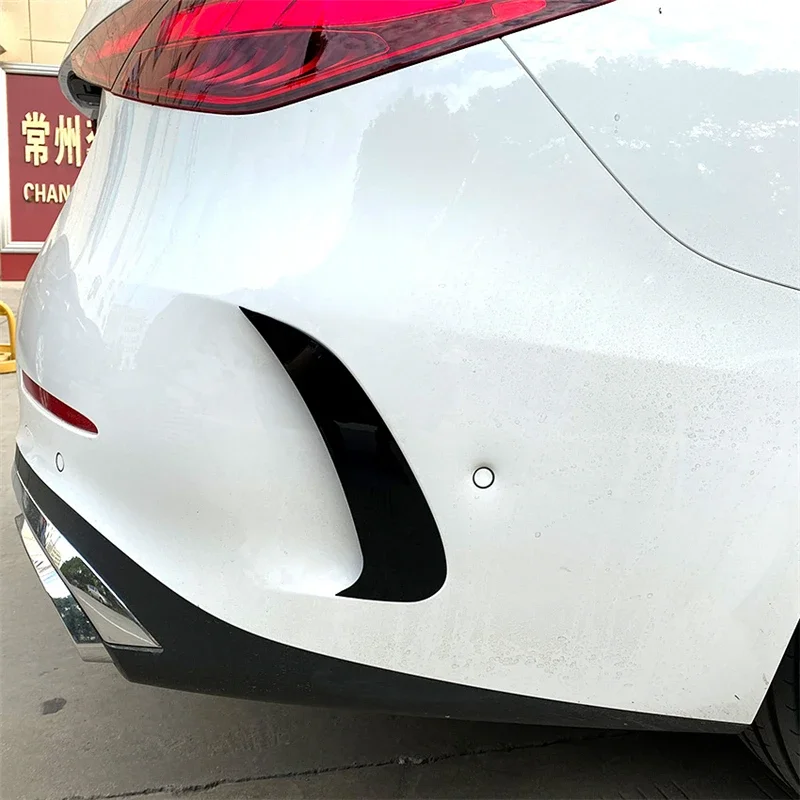 

Car Rear Air Knife Side Sticker Decoration Cover Trim Black Decals Exterior Accessories For Mercedes Benz C Class W206 2022 2023
