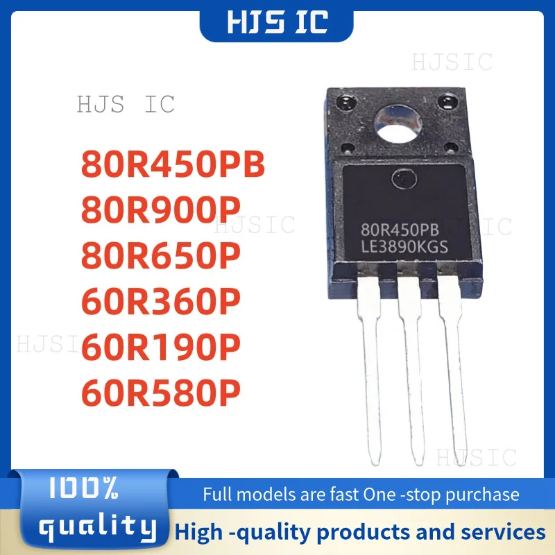 10Uds 80R450PB MMF80R450PB 80R900P MMF80R900PTH 80R650P MMF80R650PTH 60R360P MMF60R360PTH 60R190P MMF60R190PTH 60R580P TO-220F