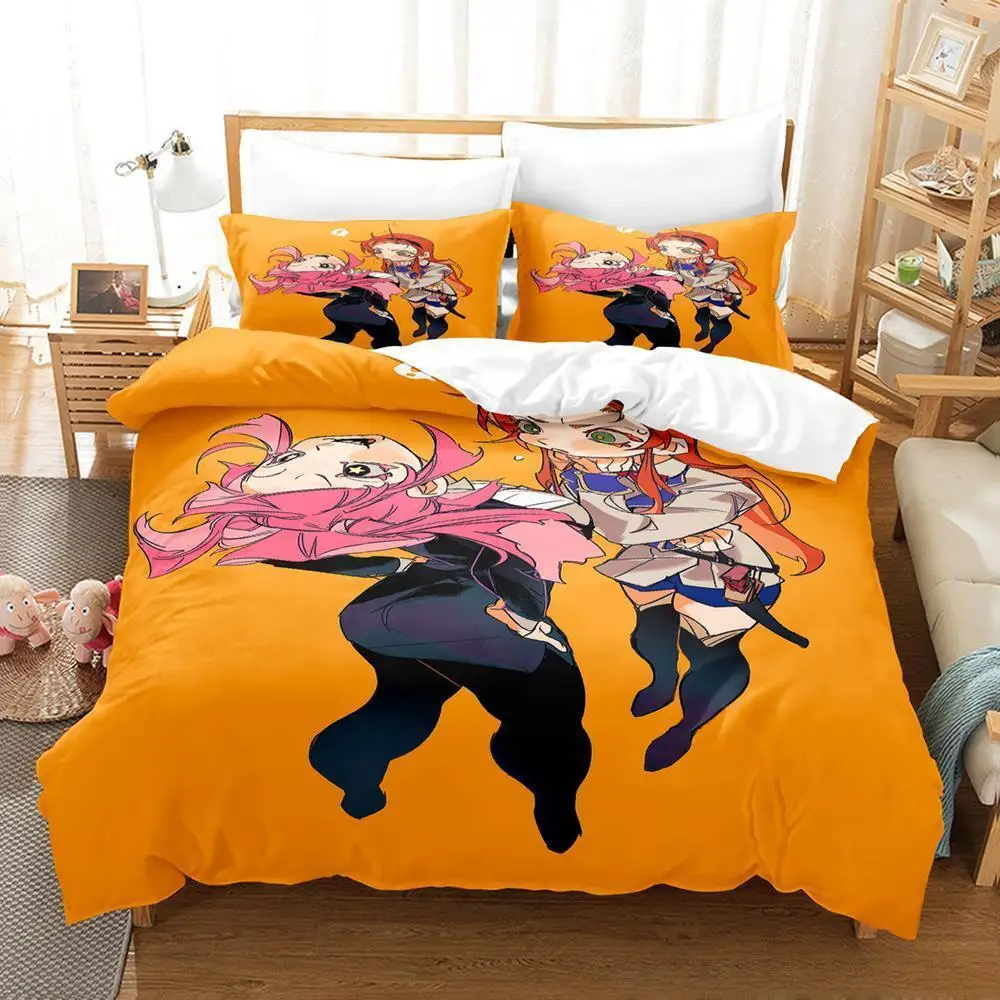 3d Print The Vampire Dies in No Time Bedding Set Cartoon Anime three-piece set Adult Kid Bedroom Duvet cover Sets Home Textiles