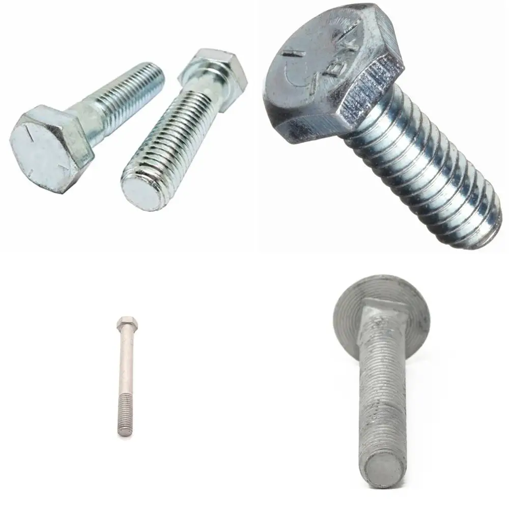 مسامير ذات غطاء سداسي مطلي بالزنك من الدرجة 5، خيط خشن 5/16-18 × 3-3/4، 400 قطعة، ملولبة جزئيًا 0.875 طول الخيط، صلبة كبيرة #1