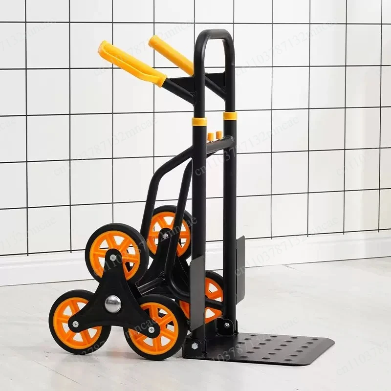 300KG Folding Hand Truck Dual-Purpose for Stairs and Flat Surfaces—Ideal for Shopping Moving and Warehouse Use