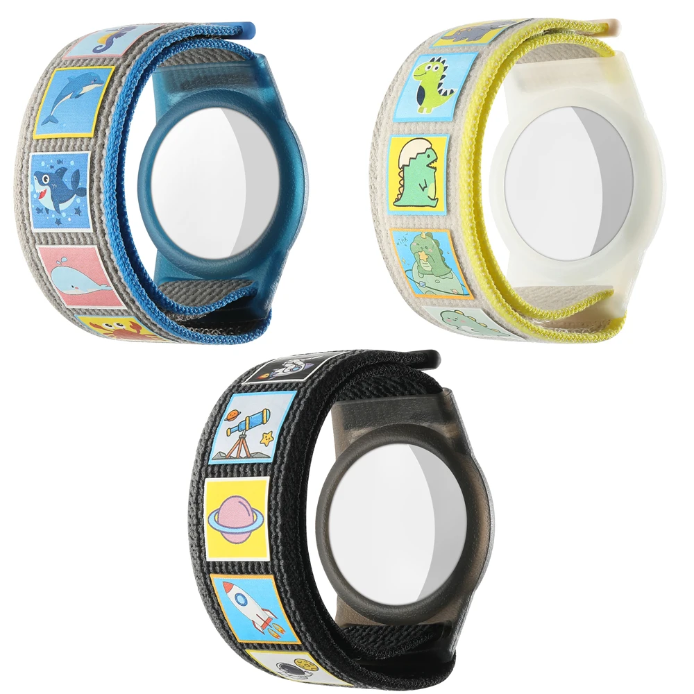 New Waterproof For Airtag Holder Wristband Kids Nylon + TPU Case Bracelet Children For AirTags Case Watch Band