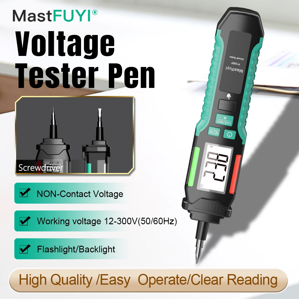 FY18SDF latest voltage tester high-quality &portable Voltage Tester Electrical Pen AC Voltage Electric Detector Smart Breakpoint