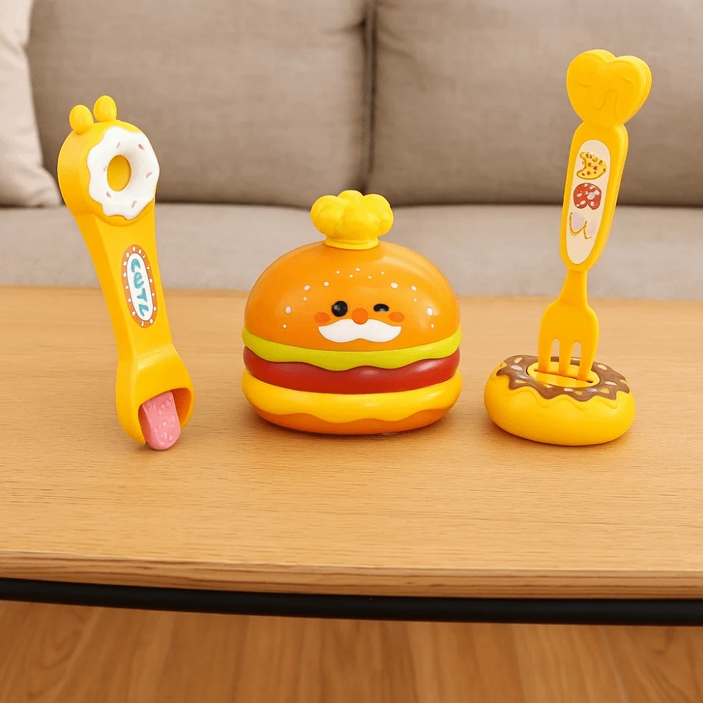 Alimentação de alimentos pudim brinquedo de alimentação educação precoce fingir jogar hambúrguer pudim brinquedo simulação japonesa jogar casa brinquedos