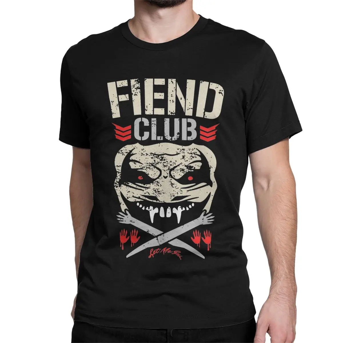 Vintage Bray Wyatt The Fiend T-Shirt Men Women Crew Neck 100% Cotton T Shirts Short Sleeve Tees Plus Size Clothing