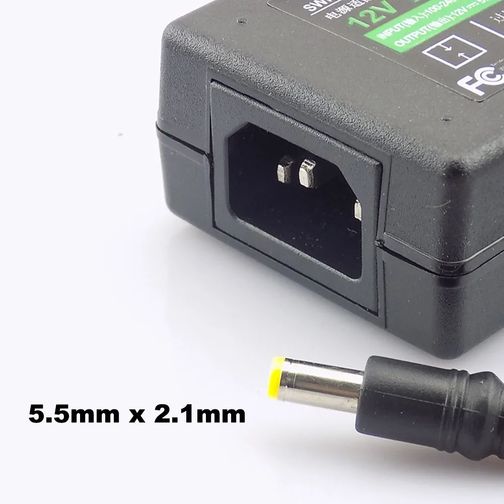 DC 12V 5A Switch Power Supply Adapter Transformer 110V -240V for Surveillance Camera CCTV DVR LED Strip RGB 5050
