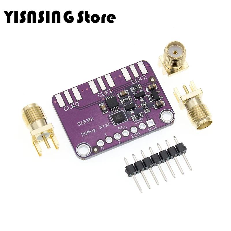 DC 3V-5V CJMCU-5351 Si5351A Si5351 I2C Clock Generator Breakout Board Module Signal Generator Clock 8KHz-160MHz