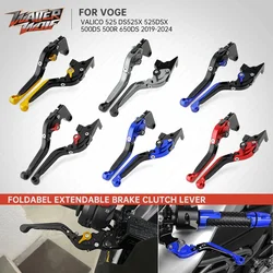 DS525X Brake Clutch Levers Foldable Extendable Adjuster Hand Control Lever For Voge Valico 525 625 DSX 525DSX 650DS 2019-2025