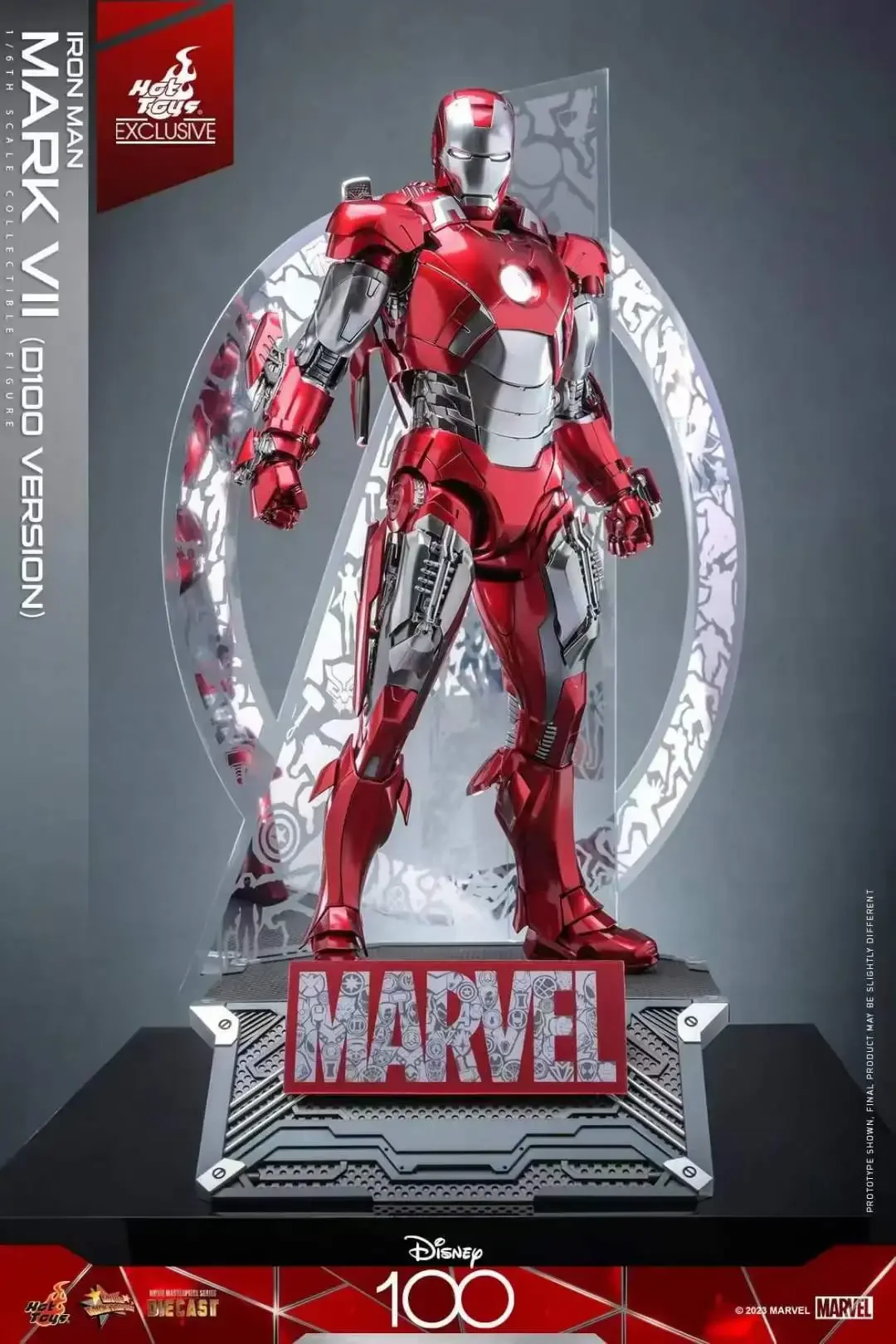 

Hottoys Ht Disney D100 Edition Mms696 альтернативный цвет Mk7 Железный человек Мар 7 лимит Mk7 Аниме фигурки Детские Рождественские подарки