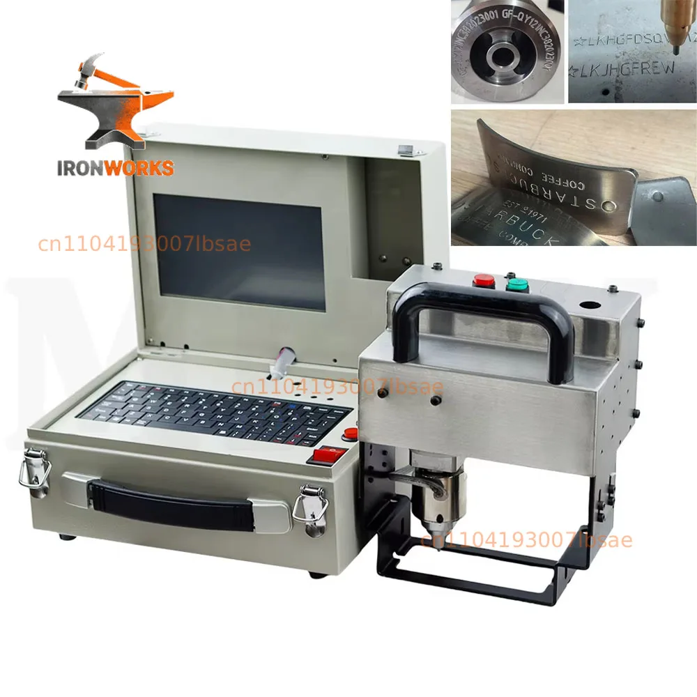 80*30 All In One CNC Marking Pneumatic/Electric Portable Car Phassis VIN Number Dot Pin Metal Scribing Marking Engraving Machine