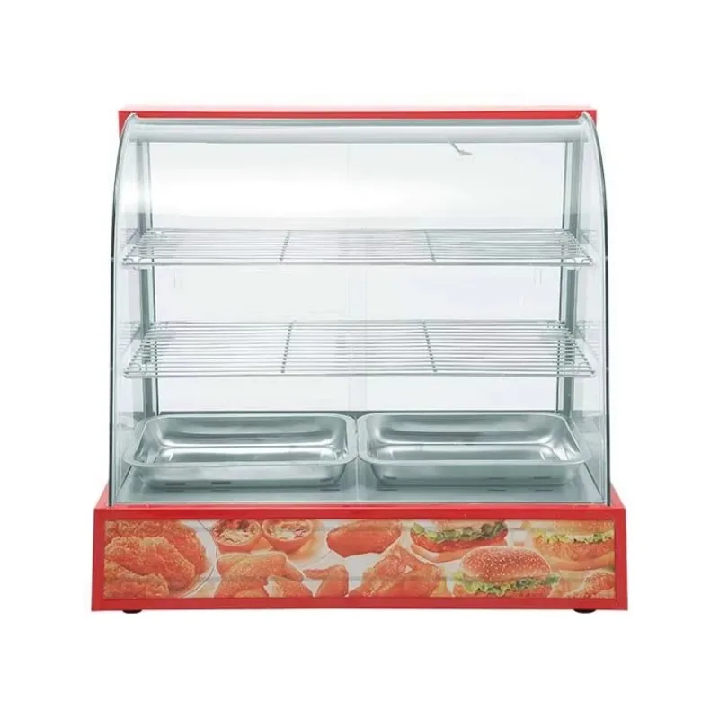 Restaurant equipment Buffet table with hot and cold barbecue cabinet