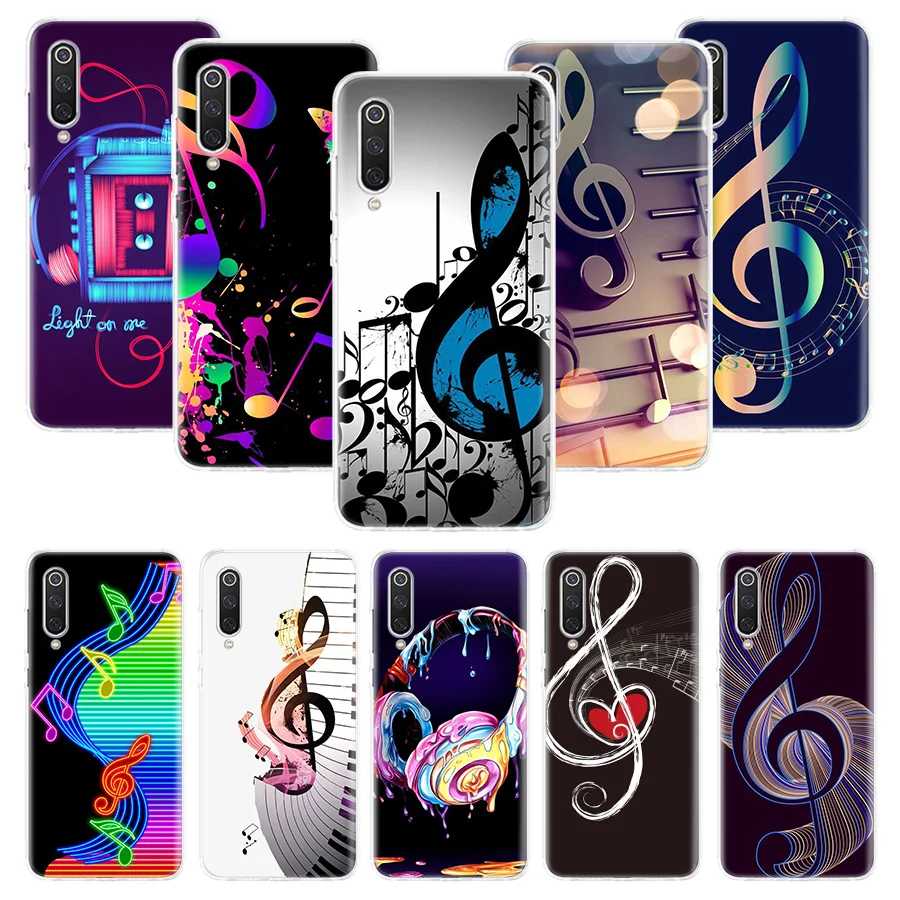 old musical note Music Phone Case For Xiaomi Redmi Note 13 12S 12 11S 10 9 8 10S 11 11T 11E Pro Plus + 9S 8T 7 5G Cover Coque No