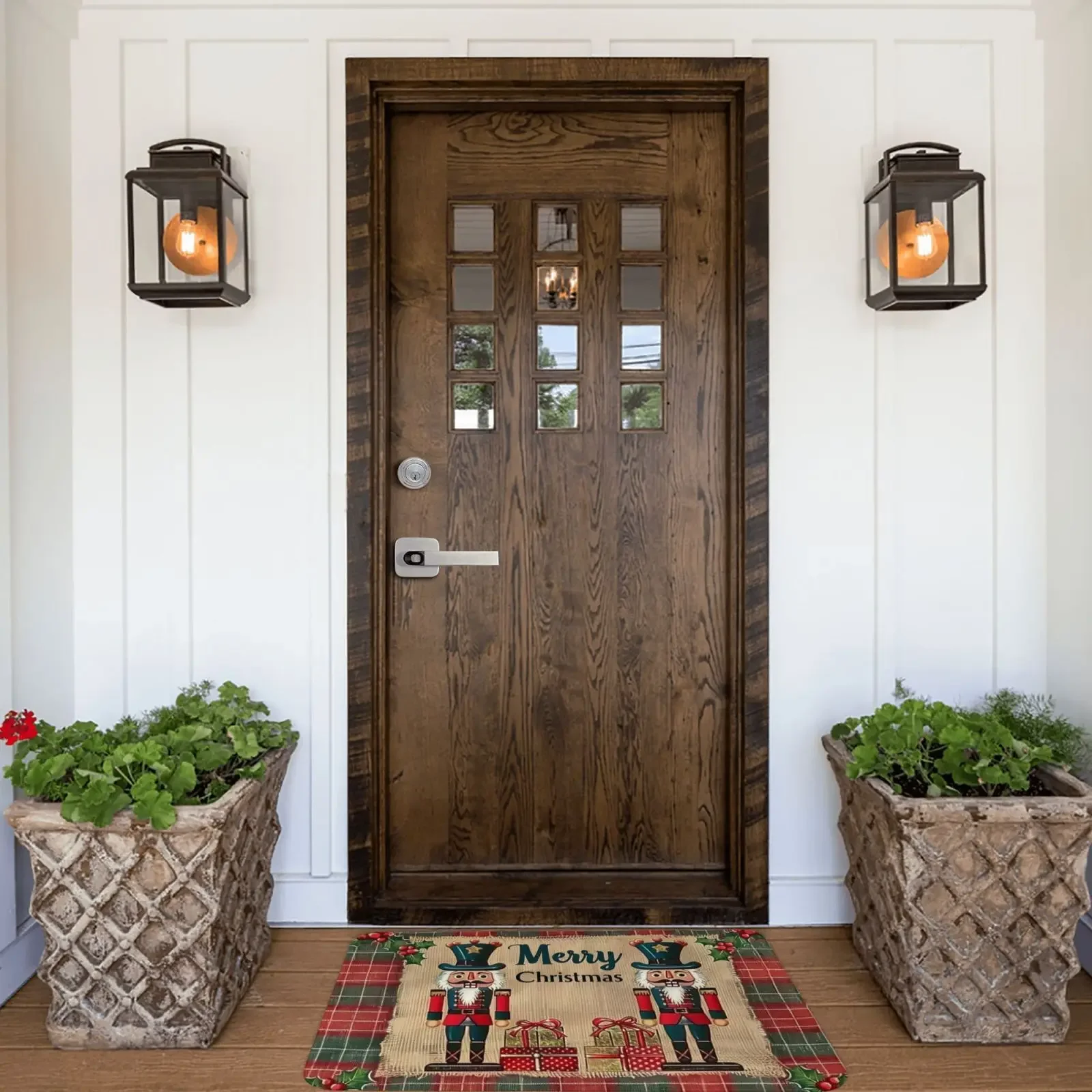 Christmas Nutcracker Festive Holiday Design Welcome Door Mats Home Decor Kitchen Hallway Balcony Rugs Christmas Decorations