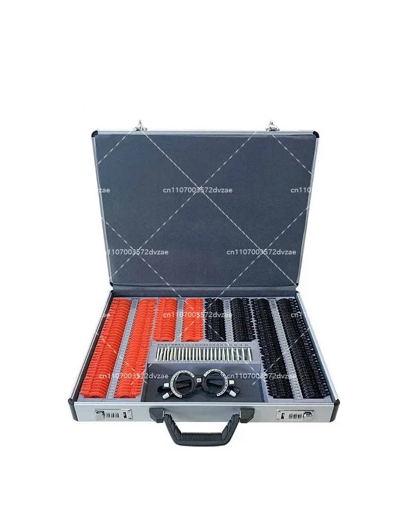 pieces of professional A-level lenses, vision test, optometry test box, optical equipment, plastic edge prism audition set