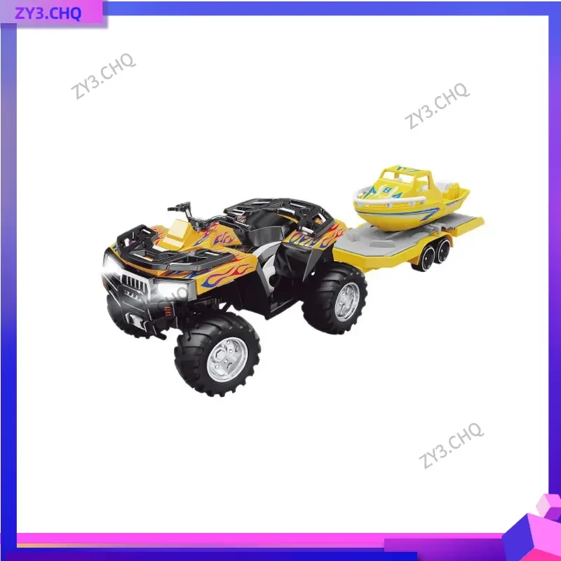 جديد للأطفال سبيكة كبيرة القدم شاطئ امتصاص الصدمات أربع عجلات لعبة أطفال سيارة على الطرق الوعرة دراجة نارية سيارة التحكم عن بعد #5