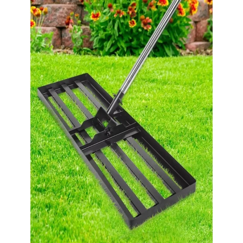 Lawn Leveling Rake Leveling Soil Beach Fertilizer Hand Holding Push-pull Garden Leveling Fertilization Tool