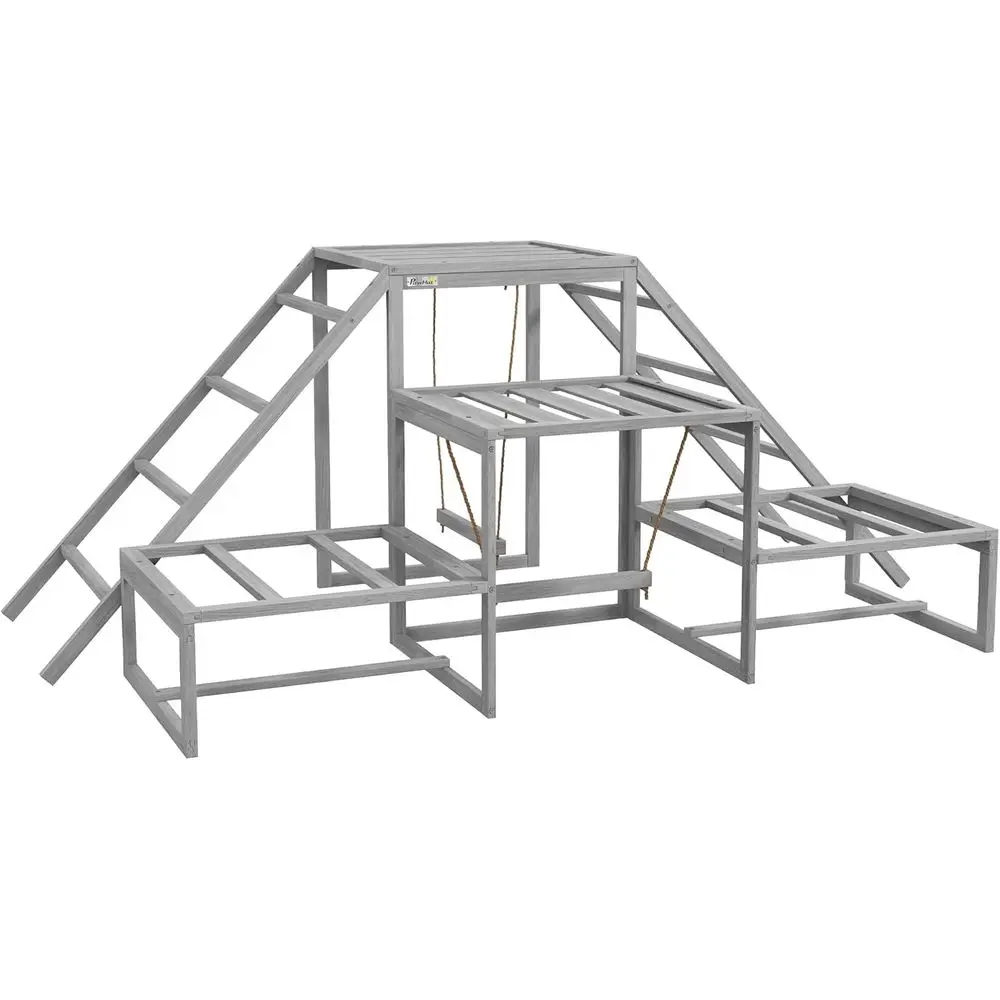 

Coop, Swing Set, Coop Accessories, Poultry Run with Perches, Wood Stand, Ladder, Platforms, or 10-15 Gray Chickens
