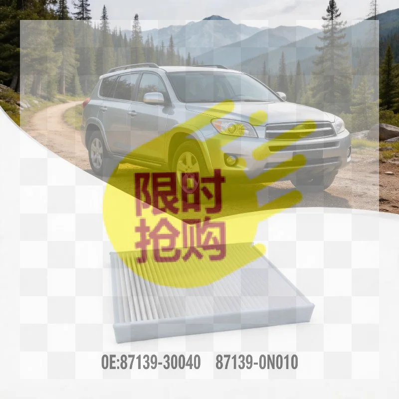 【CMO】Activated Carbon Car Cabin Air Filter High Density Filtration Fits Most Vehicle Models Purifies Cabin Air
