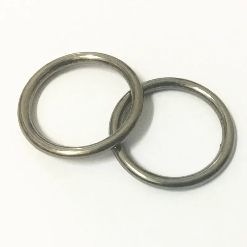 

6pcs pack Gun Black heavy O Rings 20mm inner seamless BUCKLE horse rug saddles tack anti rust bag parts & accessories