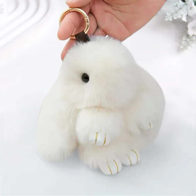 Брелок с мультяшным кроликом, кулон, плюшевая кукла, брелок для ключей, сумка, креативная кукла, подарок, кулон, оптовая продажа
