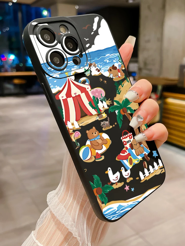 for OPPO Reno7 4G Reno6 Reno8 Z 5G Reno5 F Reno4 Reno2 Z Reno3 Amusement Park Square Case Cover