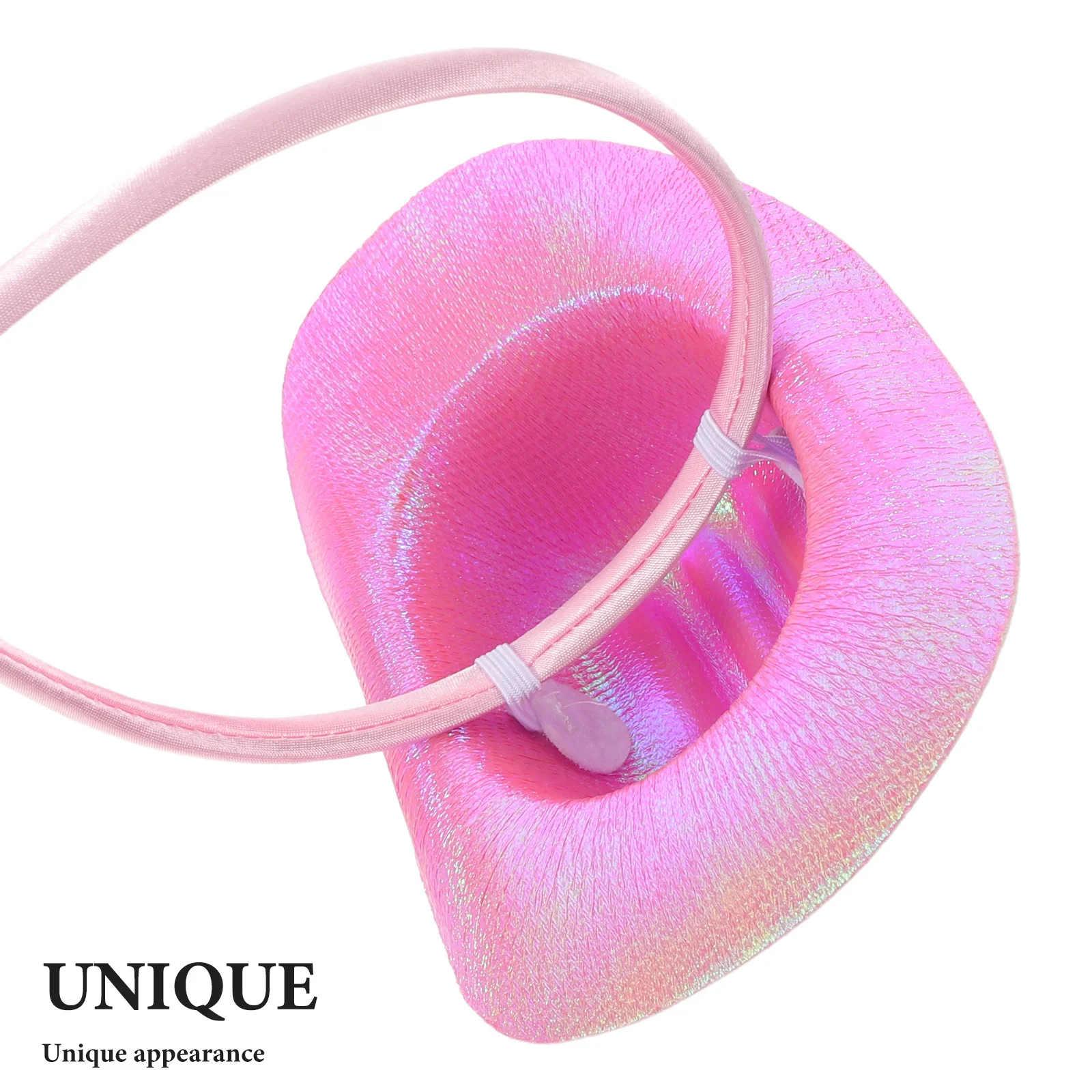 قبعة راعية البقر الصغيرة عصابة رأس لامعة على الطراز الغربي خفيفة الوزن لتزيين الحفلات للأطفال إكسسوار أعياد الميلاد والهالوين وعيد الميلاد