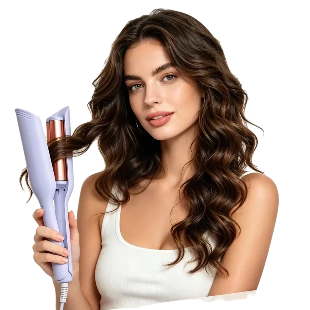 

Fast Heating Electric Hair Crimper Beach Wave Curling Iron for Women Salon Professional Hairdressing Tool