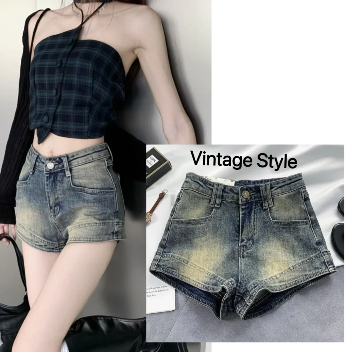 

Summer Ultra Short Stretch Women's Denim Shorts Hot Girl Cute Short Jeans Korean Street Wear Fashion Leisure Y2K Slim Hot pants