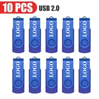 10 unids/lote unidad Flash USB 64GB Pen Drive 512MB 1GB 2GB 4GB 8GB 16GB Pendrives Usb Stick 32GB memoria Stick gratis logotipo personalizado regalo
