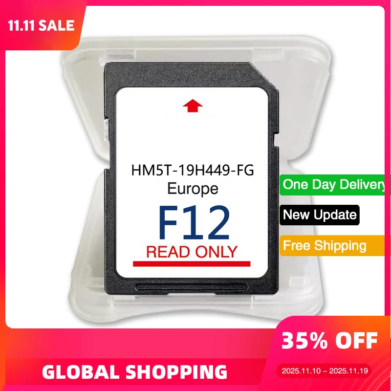 

Newest Sync2 Navigation SD Card F12 Sat Nav Map UK Europe for Ford 2024 Update HM5T-19H449-FG with Free Antifog Flim