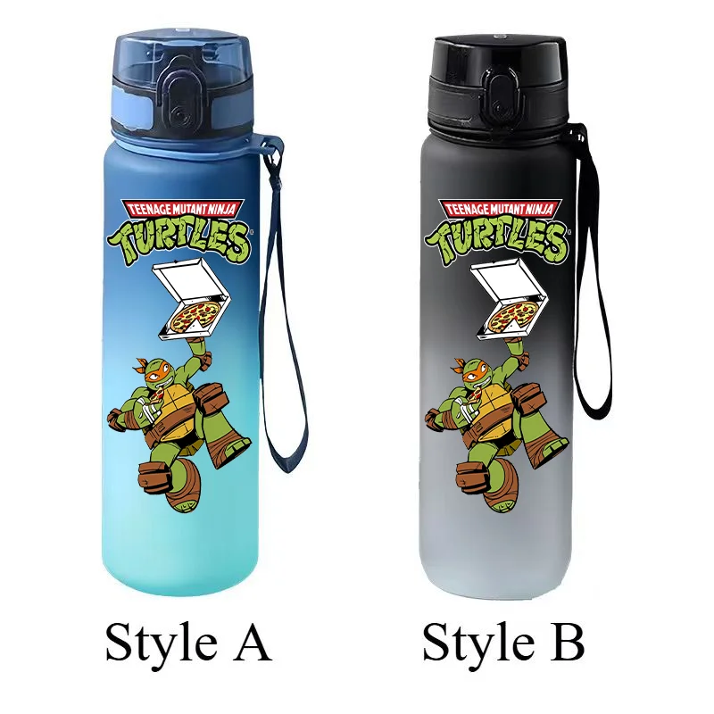 Teenage Mutant Ninja Turtles Gradient Water Bottle Flip Cap Portable Large Capacity Sports Water Cup Children's Gift view 3