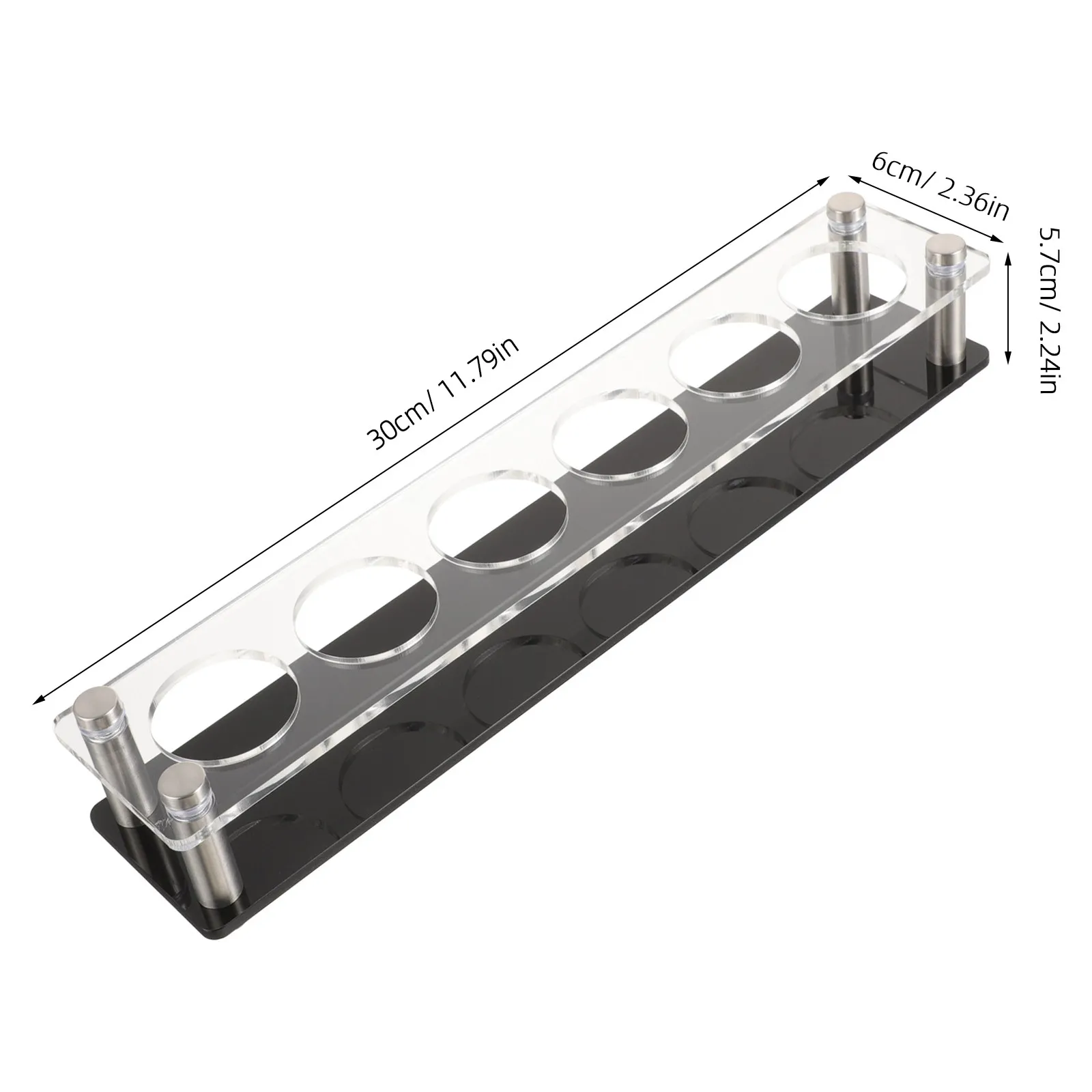 Acrylic Shot Glasses Holder Tray Space Saving Multi Slot Serving Rack for Shots Whiskey Glasses Bar Supplies Party Festival