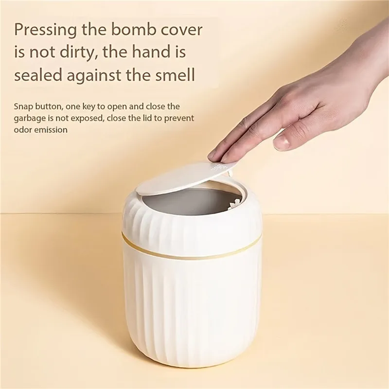 Mini Small Waste Bins Desktop Garbage Basket Home Table Plastic Trash Can Office Supplies Dustbins Sundries Barrel Box