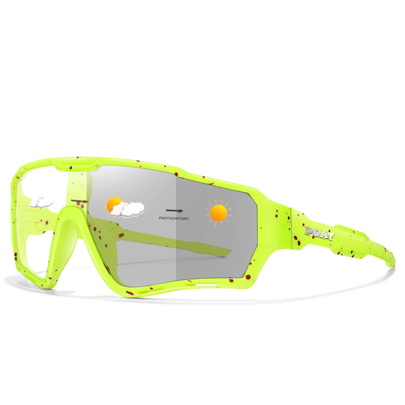 POAT Brand New Style Photochromic Windproof Sunglasses Men Women MTB Bike Bicycle Eyewear Sports Cycling Fishing Running Glasses