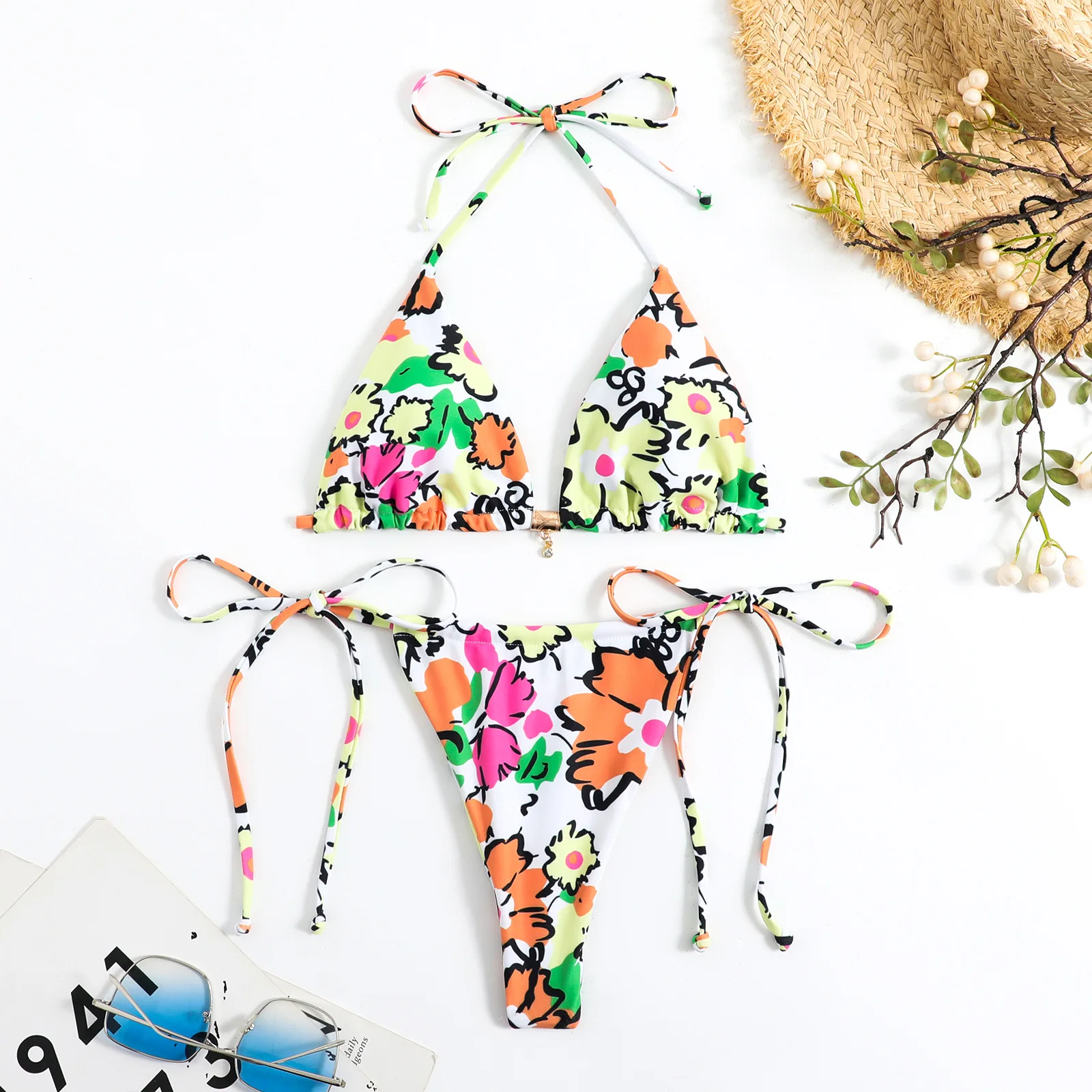 New Sexy Tiger Stripes String Bikinis 2025 Swimsuits Women's Swimwear Female Beach Swim Wear Bathing Suits Brazilian Bikini Set