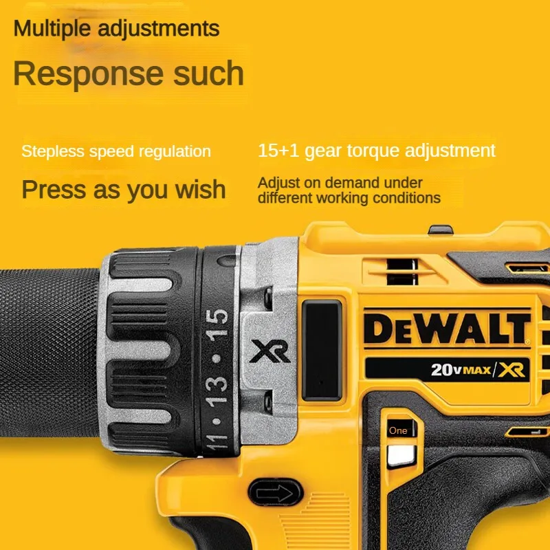 DEWALT Hand Drill Wireless Handheld Stepless Variable Speed Drill 20V Brushless Lithium Drill DCD791