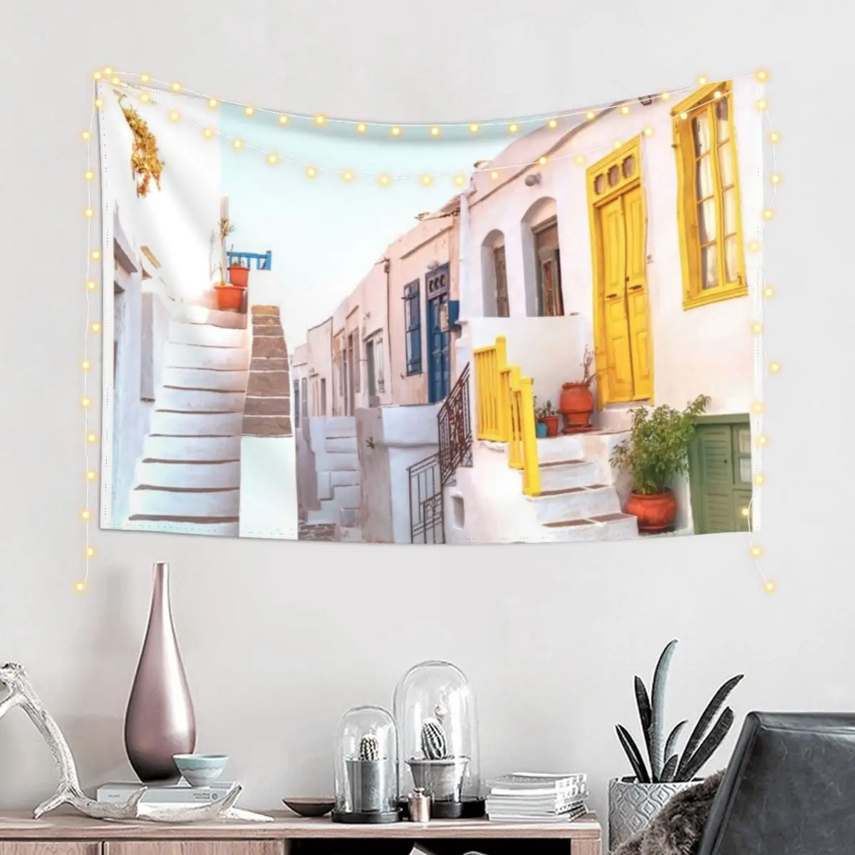 

Travel Greece, Sifnos island Tapestry Cute Room Things Funny Room Aesthetic Tapestry