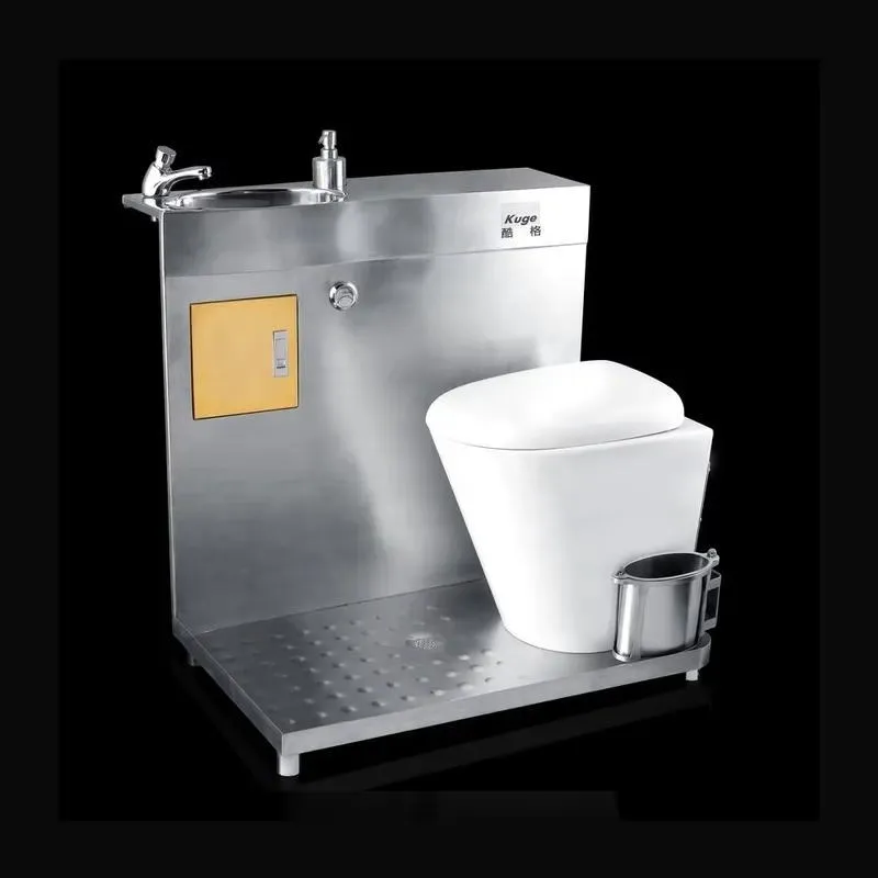 Portable RV Camping Bathroom Stainless Steel Outdoor Marine Toilet