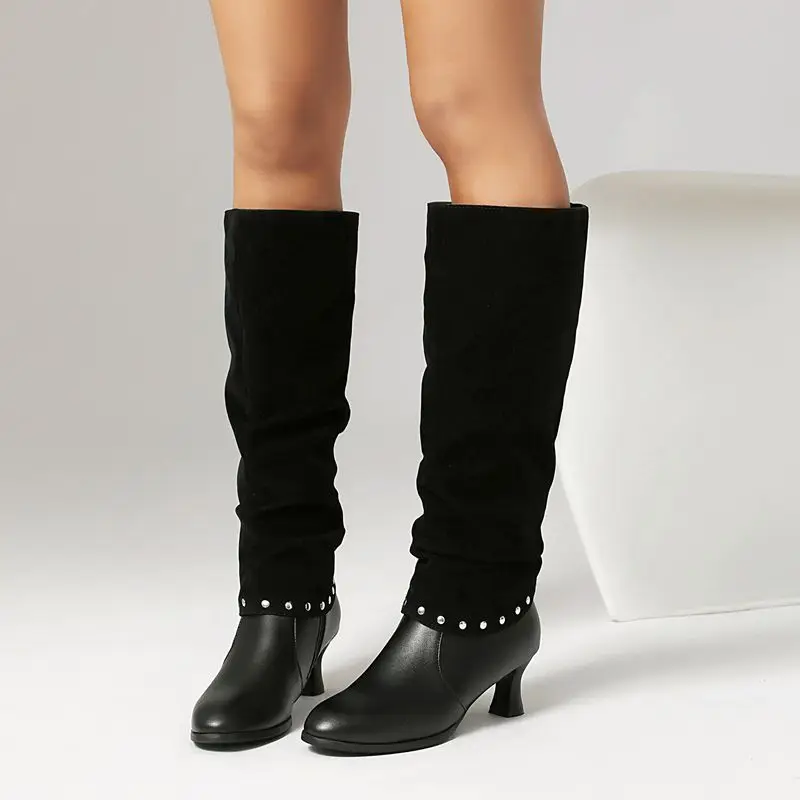 

SIMLOVEYO новые модные женские ботильоны двойного назначения с круглым носком, на низком каблуке 5,5 см, на молнии, большие размеры 40–43, желтый, черный для свиданий