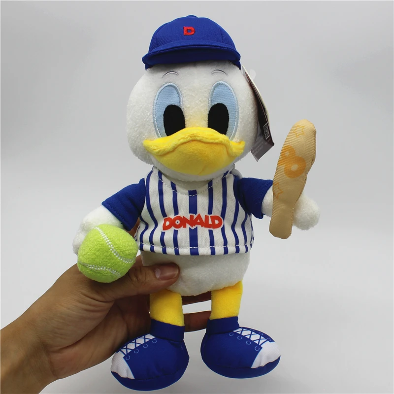 1piece Disney Donald duck with Baseball and with lollipop plush Doll Pendant Cartoon Car Key Donald Duck Pendants toys