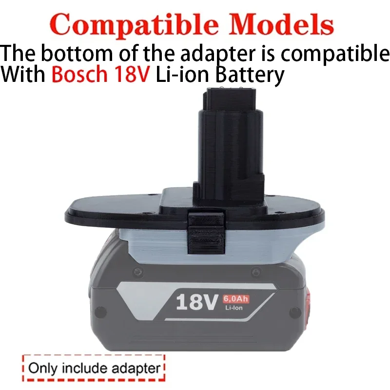 Adaptor/konverter untuk DeWalt ni-cd ni-hi, aksesori alat listrik adaptor baterai Li-ion 18V Bosch