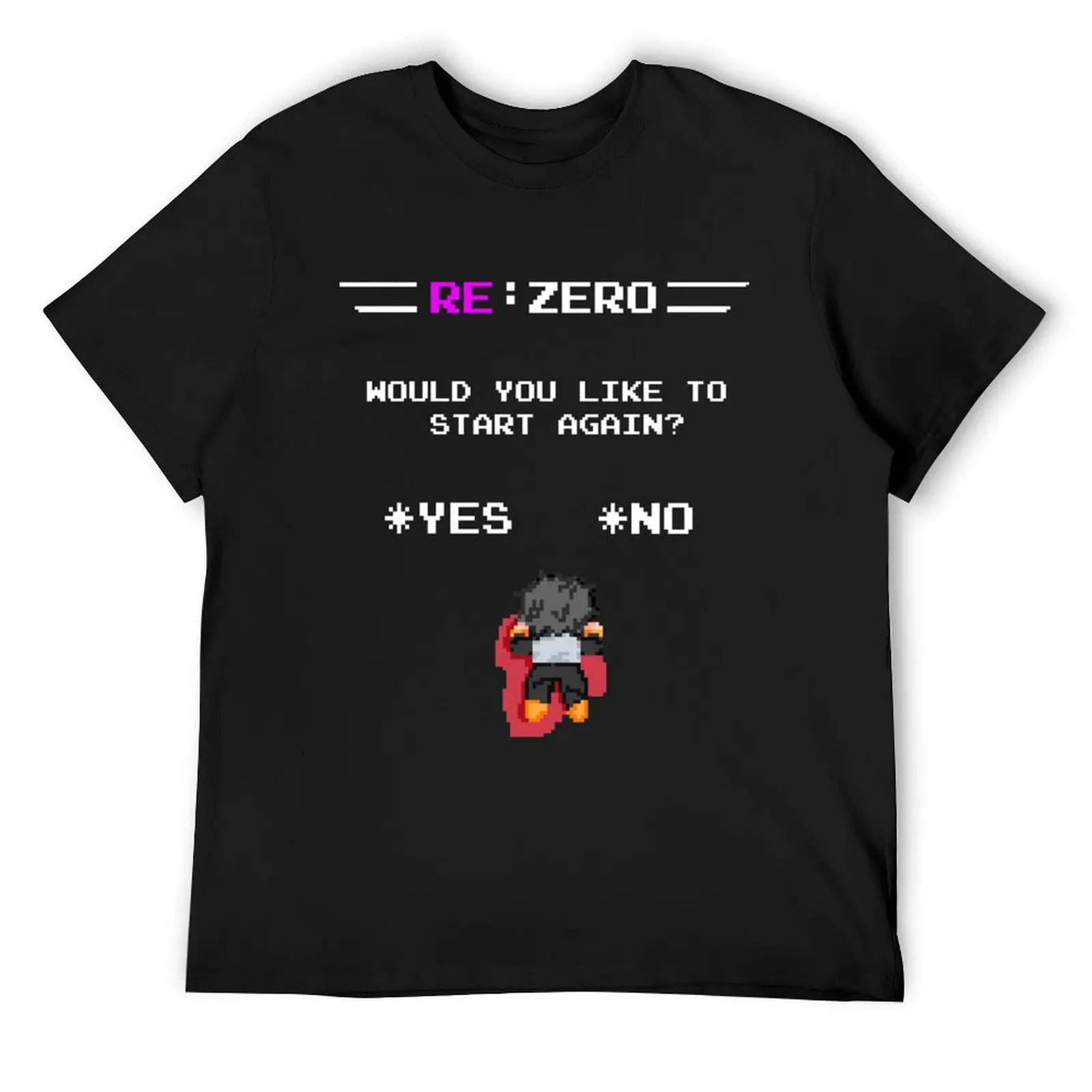 Rezero, Video Game T-Shirt street wear cute clothes custom shirt plain funny t shirts men