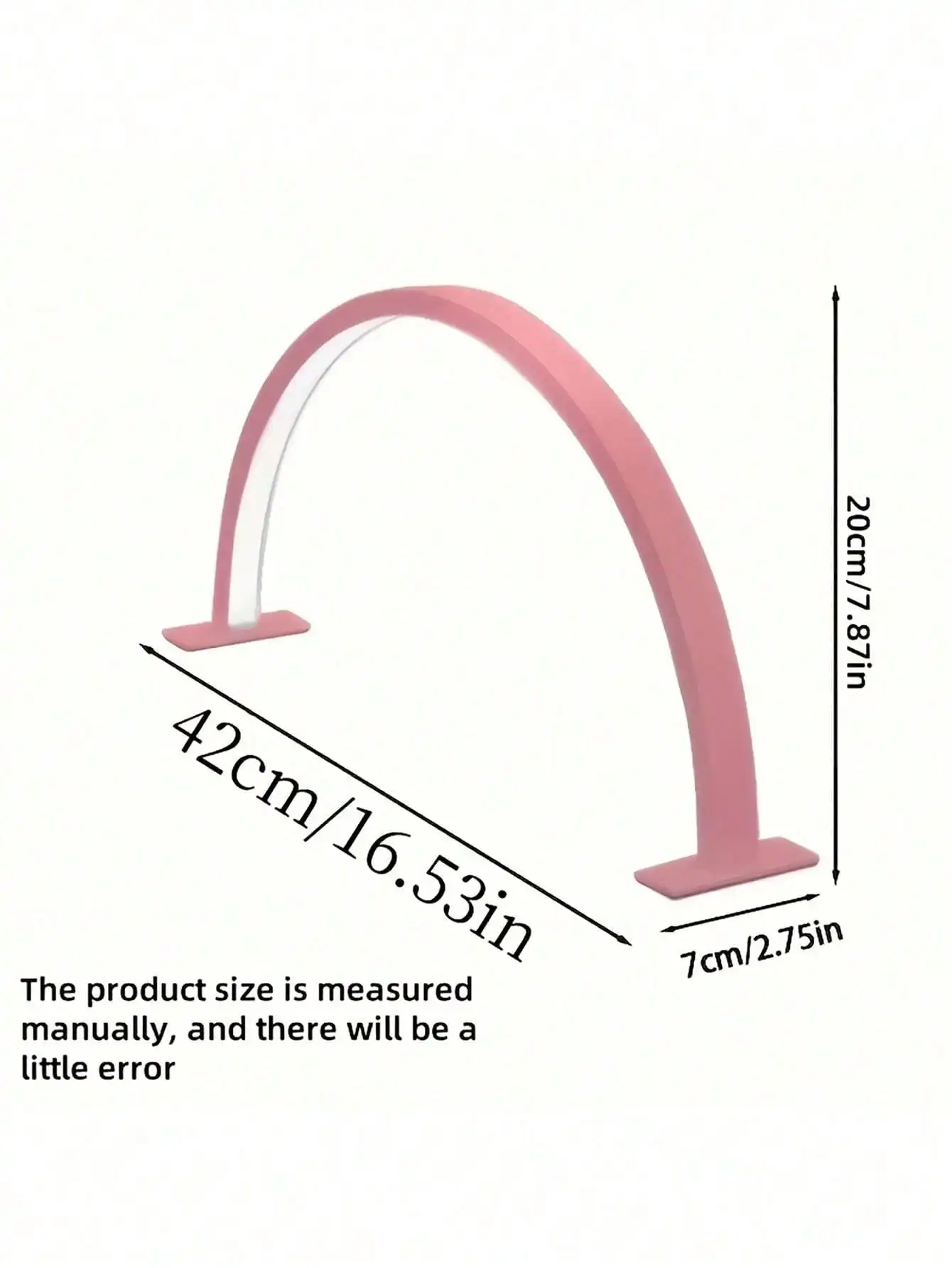 Rainbow Crescent-Shaped LED Desk Lamp With Touch 3-Color Dimming, USB Cordless Portable Nail Light For Bedroom Study Tattoo Decor