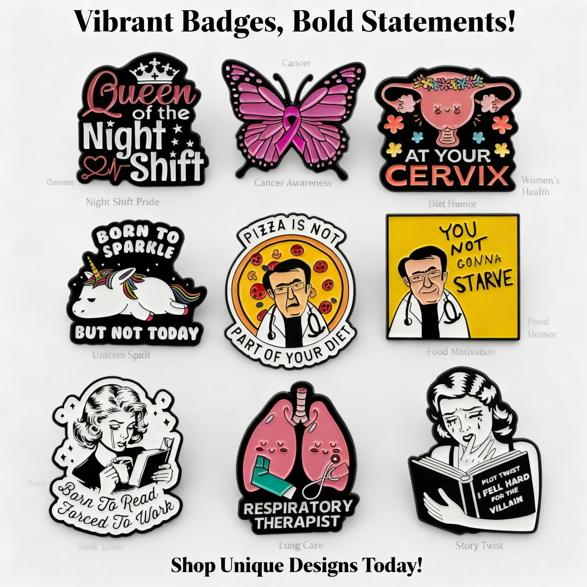 

Human Organ Enamel Pin Set Doctor Nurse Badge Brooch Lapel Pins Medical Jewelry Cosplay Accessories Gift for Bookworm Backpack