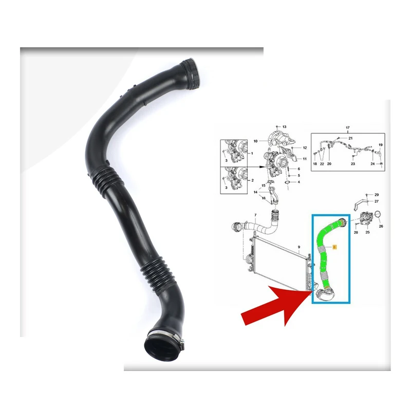 

TURBO INTERCOOLER HOSE PIPE FOR VAUXHALL / OPEL INSIGNIA 1.6 DIESEL 13419441