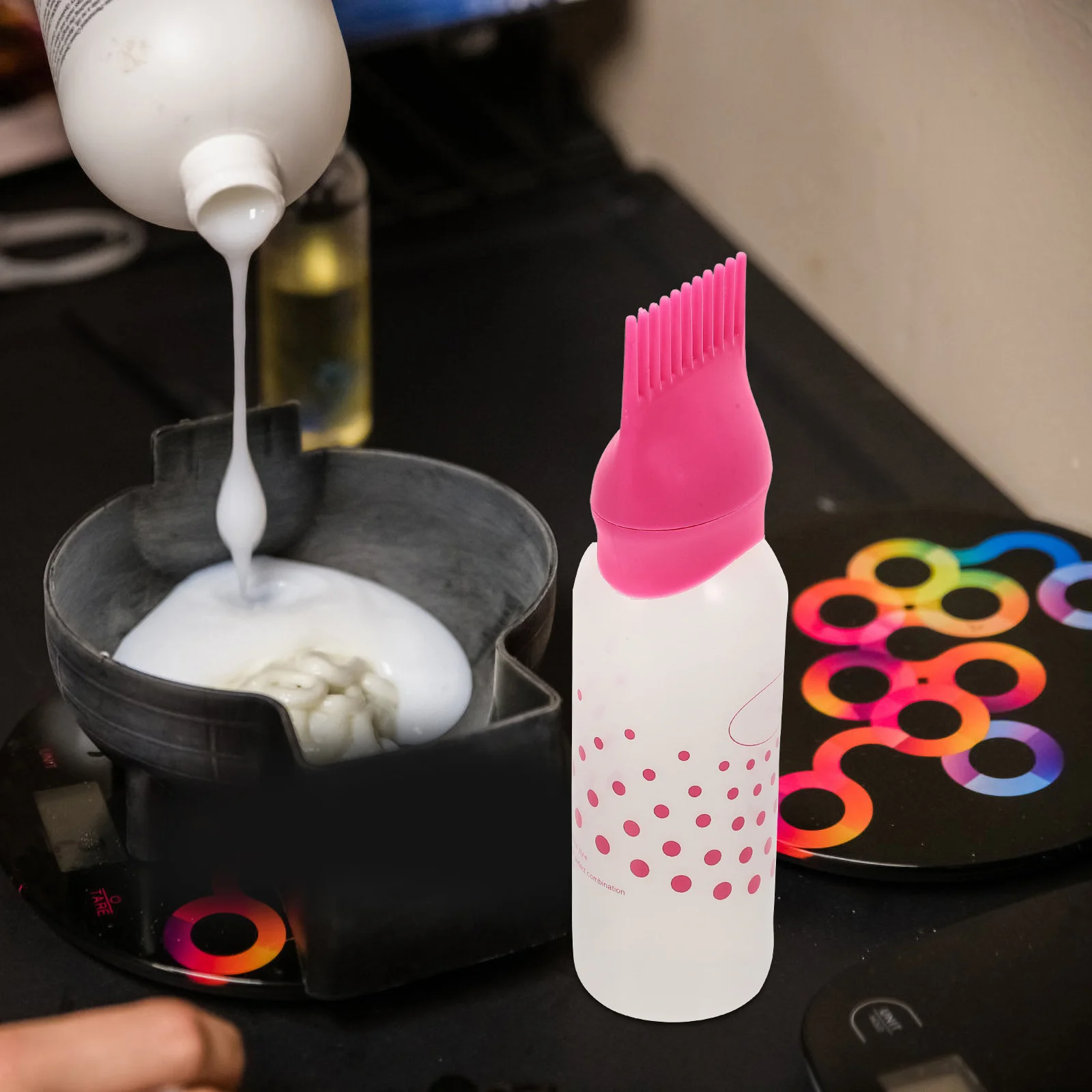 3Pcs Multiuse Hairdressing Bottle Applicator for Even Color Distribution and Styling Rosy Hairdressing Hair Applicator - Image 6