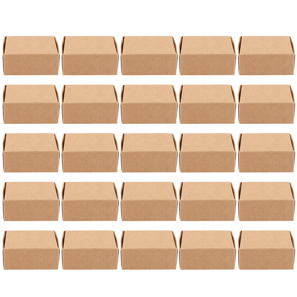 25 Pcs Packing Boxes Small Shipping Paper Supplies Delivery Craft Chocolate Happy Candy