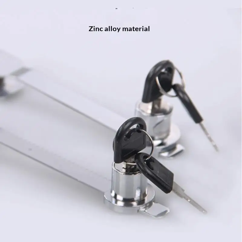 2/4PcsGlass Door Lock Sliding Glass Door Lock Decorative Appearance Clamp Fit Mechanism No Drilling Installation For Glass Door